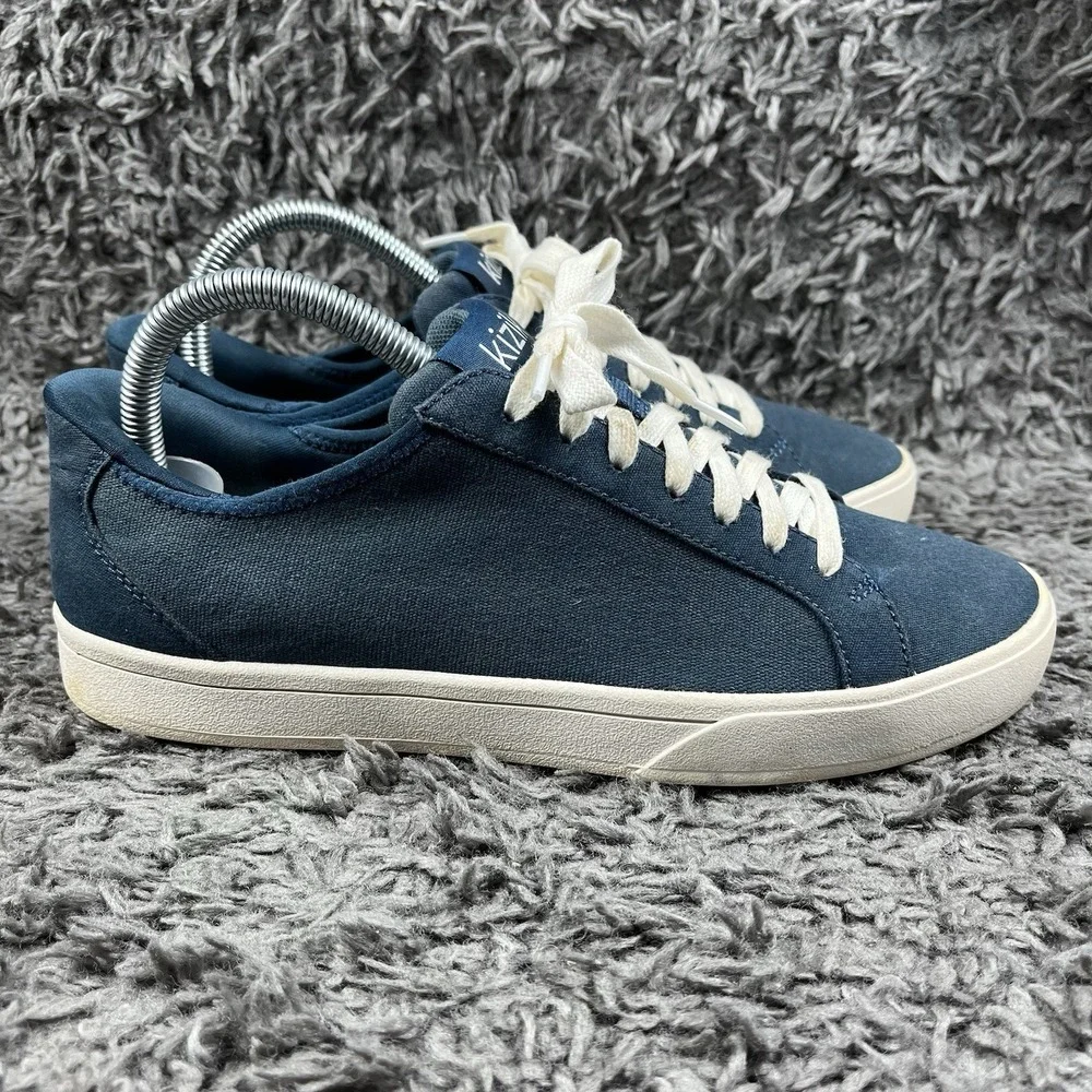 Kizik Unisex Irvine Canvas Lace-Up Sneakers MP7 Tidepool Size US M 6.5 W 8